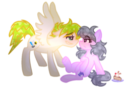 Size: 904x630 | Tagged: safe, artist:sweettuney, oc, oc only, oc:flash art, oc:sweet tune, pony, simple background, transparent background