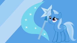 Size: 1920x1080 | Tagged: safe, artist:ponyphile, trixie, pony, unicorn, g4, cutie mark background, female, mare, wallpaper