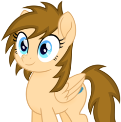 Size: 2700x2718 | Tagged: safe, artist:itspeahead, oc, oc only, oc:stellar winds, pony, g4, my little pony: the movie, blue eyes, female, high res, movie accurate, movie designs, simple background, smiling, solo, transparent background, vector