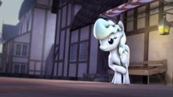 Size: 3840x2160 | Tagged: safe, vapor trail, pony, g4, 3d, cute, high res, shy, source filmmaker