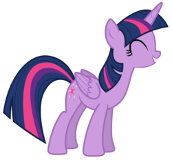 Size: 7300x6762 | Tagged: safe, artist:estories, twilight sparkle, alicorn, pony, g4, ^^, absurd resolution, eyes closed, female, happy, mare, simple background, solo, transparent background, twilight sparkle (alicorn), vector