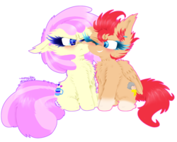 Size: 1024x823 | Tagged: safe, artist:vanillaswirl6, oc, oc only, oc:avery softequine, oc:vanilla swirl, earth pony, pegasus, pony, :<, >:<, annoyed, blushing, cheek fluff, chest fluff, colored eyelashes, colored hooves, colored pupils, cute, duo, ear fluff, ear piercing, female, floppy ears, glasses, grin, happy, heart eyes, hnnng, hoof fluff, looking at each other, mare, nuzzling, ocbetes, one eye closed, piercing, scrunchy face, shoulder fluff, signature, simple background, sitting, smiling, squishy cheeks, starry eyes, style emulation, transparent background, unamused, vanillaswirl6 is trying to murder us, wing fluff, wingding eyes, wink
