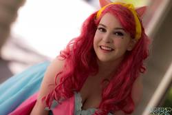 Size: 2048x1372 | Tagged: safe, artist:lochlan o'neil, pinkie pie, human, g4, clothes, cosplay, costume, irl, irl human, photo, solo