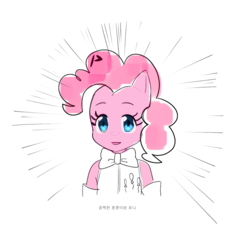 Size: 1032x1052 | Tagged: safe, artist:chtkghk8, pinkie pie, earth pony, anthro, g4, bowtie, clothes