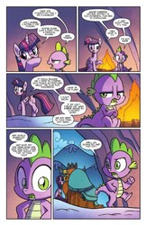 Size: 666x1024 | Tagged: safe, artist:agnesgarbowska, idw, official comic, prince rutherford, spike, twilight sparkle, alicorn, dragon, pony, g4, wings over yakyakistan, spoiler:comic, spoiler:comic56, preview, twilight sparkle (alicorn)