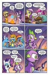 Size: 666x1024 | Tagged: safe, artist:agnesgarbowska, idw, official comic, applejack, fluttershy, pinkie pie, rainbow dash, rarity, soarin', spike, spitfire, starlight glimmer, dragon, earth pony, pegasus, pony, unicorn, yak, g4, wings over yakyakistan, spoiler:comic, spoiler:comic56, adventure in the comments, calf, casual racism, clothes, comic, female, male, mare, preview, speech bubble, stallion, uniform, unnamed character, unnamed yak, wonderbolts, wonderbolts uniform, yak calf