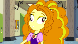 Size: 1920x1080 | Tagged: safe, artist:nixli2000, part of a set, adagio dazzle, equestria girls, g4, animated, derp, eg groove, female, gif, part of a series, school