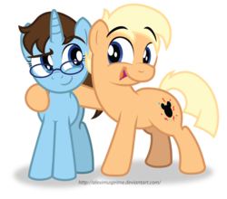 Size: 1024x901 | Tagged: safe, artist:aleximusprime, oc, oc only, oc:acracebest, oc:toodles, pony, acracebest, boyfriend and girlfriend, couple, mare and stallion, simple background, transparent background, vector