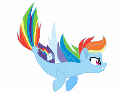 Size: 2048x1536 | Tagged: safe, artist:joshstacy, rainbow dash, seapony (g4), g4, my little pony: the movie, female, seaponified, seapony rainbow dash, simple background, solo, species swap, white background