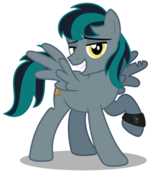 Size: 2237x2587 | Tagged: safe, artist:aleximusprime, oc, oc only, oc:blackgryph0n, oc:gryph, pony, blackgryph0n, high res, show accurate, simple background, solo, suave, transparent background, vector