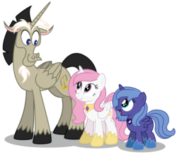 Size: 5342x4675 | Tagged: safe, artist:aleximusprime, accord, discord, princess celestia, princess luna, alicorn, pony, g4, absurd resolution, accord (alicorn), cewestia, cute, cutelestia, female, filly, filly celestia, filly luna, lunabetes, male, pink-mane celestia, pony discord, redone, show accurate, simple background, transparent background, vector, woona, young, young celestia, young discord, young luna, younger