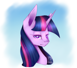 Size: 2620x2320 | Tagged: safe, artist:prettyshinegp, artist:punzieflower2002, twilight sparkle, pony, g4, bust, collaboration, female, high res, portrait, simple background, solo, transparent background