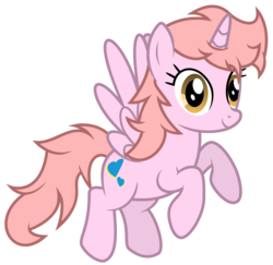 Size: 4057x3938 | Tagged: safe, artist:timeymarey007, oc, oc only, oc:arlene, alicorn, pony, .svg available, alicorn oc, female, flying, high res, looking at you, mare, simple background, smiling, solo, transparent background, vector