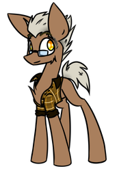 Size: 1087x1561 | Tagged: safe, artist:nekro-led, oc, oc only, oc:frappuccino, earth pony, pony, clothes, flannel, glasses, hipster