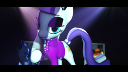 Size: 3840x2160 | Tagged: safe, artist:jollyoldcinema, braeburn, coloratura, soarin', pony, g4, 3d, countess coloratura, group, high res, source filmmaker, the spectacle