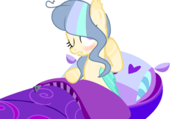 Size: 1036x716 | Tagged: safe, artist:cloiepony, oc, oc only, oc:day dreamer, bat pony, pony, base used, bed, female, mare, simple background, solo, transparent background