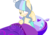 Size: 1036x716 | Tagged: safe, artist:cloiepony, oc, oc only, oc:day dreamer, bat pony, pony, base used, bed, female, mare, simple background, solo, transparent background