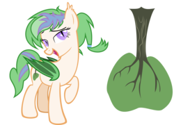 Size: 2000x1438 | Tagged: safe, artist:seriff-pilcrow, oc, oc only, oc:shimmer bunny, bat pony, pony, female, mare, raised hoof, simple background, solo, transparent background, tree