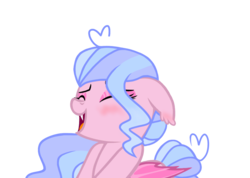 Size: 1024x730 | Tagged: safe, artist:cloiepony, oc, oc only, oc:glitzy glam, bat pony, pony, base used, blushing, female, floppy ears, laughing, mare, simple background, solo, transparent background