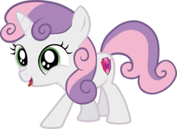 Size: 1284x933 | Tagged: safe, artist:fillerartist, sweetie belle, pony, g4, .svg available, female, silly, simple background, solo, svg, tongue out, transparent background, vector