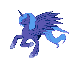 Size: 700x600 | Tagged: safe, artist:eqamrd, princess luna, alicorn, pony, g4, animated, cute, dumb running ponies, eyes closed, female, galloping, gif, happy, horses doing horse things, lunabetes, majestic, majestic as fuck, mare, missing accessory, running, s1 luna, simple background, smiling, solo, spread wings, sweet dreams fuel, transparent background, walk cycle, walking, windswept mane, wings