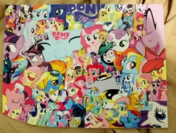 Size: 4032x3024 | Tagged: safe, apple bloom, applejack, derpy hooves, fluttershy, pinkie pie, rainbow dash, rarity, scootaloo, sweetie belle, twilight sparkle, alicorn, pony, g4, collage, cutie mark crusaders, high res, irl, mane six, photo, twilight sparkle (alicorn)