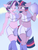 Size: 685x900 | Tagged: safe, artist:mistydash, starlight glimmer, twilight sparkle, alicorn, unicorn, anthro, g4, belly button, breasts, busty starlight glimmer, busty twilight sparkle, cheerleader, cleavage, clothes, counterparts, dialogue, duo, duo female, female, mare, midriff, no tail, panties, pink panties, pink underwear, pom pom, stupid sexy starlight glimmer, stupid sexy twilight, thong, twilight sparkle (alicorn), twilight's counterparts, underwear