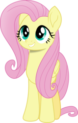 Size: 1180x1858 | Tagged: safe, artist:frownfactory, fluttershy, pegasus, pony, g4, my little pony: the movie, .svg available, female, folded wings, mare, simple background, smiling, solo, standing, svg, transparent background, vector