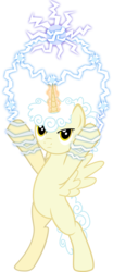 Size: 1050x2520 | Tagged: safe, artist:andrevus, oc, oc only, alicorn, pony, alicorn oc, description at source, electricity, magic, simple background, solo, spell, transparent background