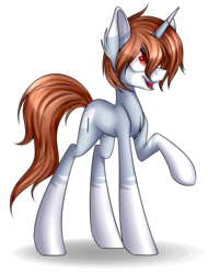 Size: 1600x2110 | Tagged: safe, artist:snowbunny0820, oc, oc only, oc:moses, pony, unicorn, male, raised hoof, simple background, solo, stallion, transparent background