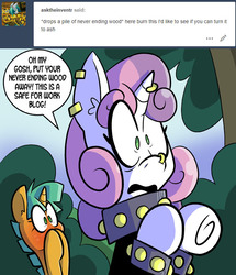 Size: 576x670 | Tagged: safe, artist:pembroke, snails, sweetie belle, pony, g4, double entendre, glitter shell, meanie belle