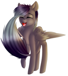 Size: 3457x3898 | Tagged: safe, artist:crazllana, oc, oc only, oc:cody, pegasus, pony, eyes closed, high res, laughing, male, self tickling, simple background, solo, stallion, transparent background