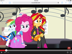 Size: 1024x768 | Tagged: safe, screencap, pinkie pie, rainbow dash, sunset shimmer, equestria girls, g4, my little pony equestria girls: rainbow rocks, :3, female