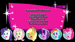 Size: 1280x720 | Tagged: safe, artist:omegaozone, applejack, fluttershy, pinkie pie, rainbow dash, rarity, twilight sparkle, alicorn, hydra, pony, timber wolf, ponies: the anthology 3, g4, animated, credits, female, friendship express, it came from youtube, mane six, multiple heads, panty and stocking with garterbelt, sound, twilight sparkle (alicorn), webm, youtube link, youtube video