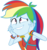 Size: 7926x8365 | Tagged: dead source, safe, artist:pink1ejack, rainbow dash, equestria girls, equestria girls specials, g4, my little pony equestria girls: movie magic, absurd resolution, clothes, faic, fangirl, fangirling, female, lip bite, rainbow dash is best facemaker, simple background, solo, transparent background, vector, wristband