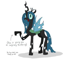 Size: 632x596 | Tagged: safe, artist:kazerad, queen chrysalis, changeling, changeling queen, g4, binary brush, female, simple background, solo, white background
