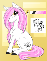 Size: 479x613 | Tagged: safe, artist:mythpony, oc, oc only, unnamed oc, earth pony, pony, female, mare, reference sheet, sitting