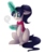 Size: 3857x4641 | Tagged: safe, artist:umiimou, oc, oc only, oc:mifune, pony, unicorn, :t, absurd resolution, clothes, female, glowing horn, horn, magic, magic aura, mare, scarf, simple background, sitting, solo, telekinesis, transparent background, unicorn oc