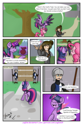 Size: 1200x1800 | Tagged: safe, artist:yogfan, pinkie pie, twilight sparkle, alicorn, hylian, pony, comic:but i do now, g4, comic, crossover, the legend of zelda, twilight sparkle (alicorn)