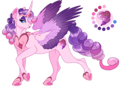 Size: 1260x892 | Tagged: safe, artist:bijutsuyoukai, oc, oc only, oc:love affair, alicorn, pony, female, magical lesbian spawn, mare, offspring, parent:princess cadance, parent:rarity, parents:raridance, simple background, solo, transparent background