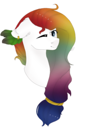 Size: 676x960 | Tagged: safe, artist:tinatina-8, oc, oc only, oc:dakota, pony, bust, female, mare, one eye closed, portrait, simple background, solo, transparent background, wink