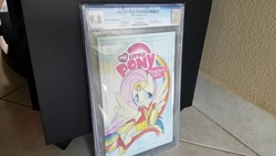 Size: 4032x2268 | Tagged: safe, artist:amy mebberson, idw, fluttershy, pegasus, pony, g4, comic, cover, cover art, female, mare, rough draft, solo