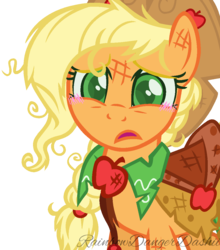 Size: 952x1080 | Tagged: safe, artist:bezziie, applejack, earth pony, pony, g4, base used, blushing, clothes, dress, female, gala dress, simple background, solo, transparent background