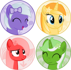 Size: 2400x2382 | Tagged: safe, artist:arifproject, oc, oc only, oc:comment, oc:downvote, oc:favourite, oc:upvote, pony, derpibooru, g4, arif's circle vector, bow, bust, circle, cute, derpibooru ponified, eyes closed, hair bow, happy, high res, meta, ponified, portrait, simple background, smiling, transparent background, vector
