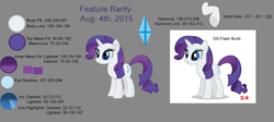 Size: 5765x2587 | Tagged: safe, rarity, g4, my little pony: the movie, comparison, female, solo