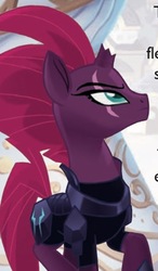 Size: 565x966 | Tagged: safe, tempest shadow, pony, unicorn, g4, my little pony: the movie, broken horn, eye scar, female, horn, mare, scar, solo