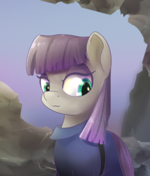 Size: 900x1050 | Tagged: safe, artist:klemm, maud pie, earth pony, pony, g4, atg 2017, female, newbie artist training grounds, smiling, solo, when she smiles