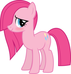 Size: 4323x4500 | Tagged: safe, artist:slb94, marble pie, pinkie pie, pony, g4, absurd resolution, alternate character interpretation, fusion, identity theft, simple background, transparent background, vector