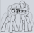 Size: 906x869 | Tagged: safe, artist:january3rd, pinkie pie, twilight sparkle, alicorn, earth pony, pony, g4, duo, female, frown, grayscale, looking at each other, mare, monochrome, smiling, twilight sparkle (alicorn)