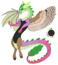 Size: 700x788 | Tagged: safe, artist:bijutsuyoukai, oc, oc only, oc:styx, draconequus, pony, draconequus oc, magical gay spawn, parents:dispike, simple background, solo, transparent background